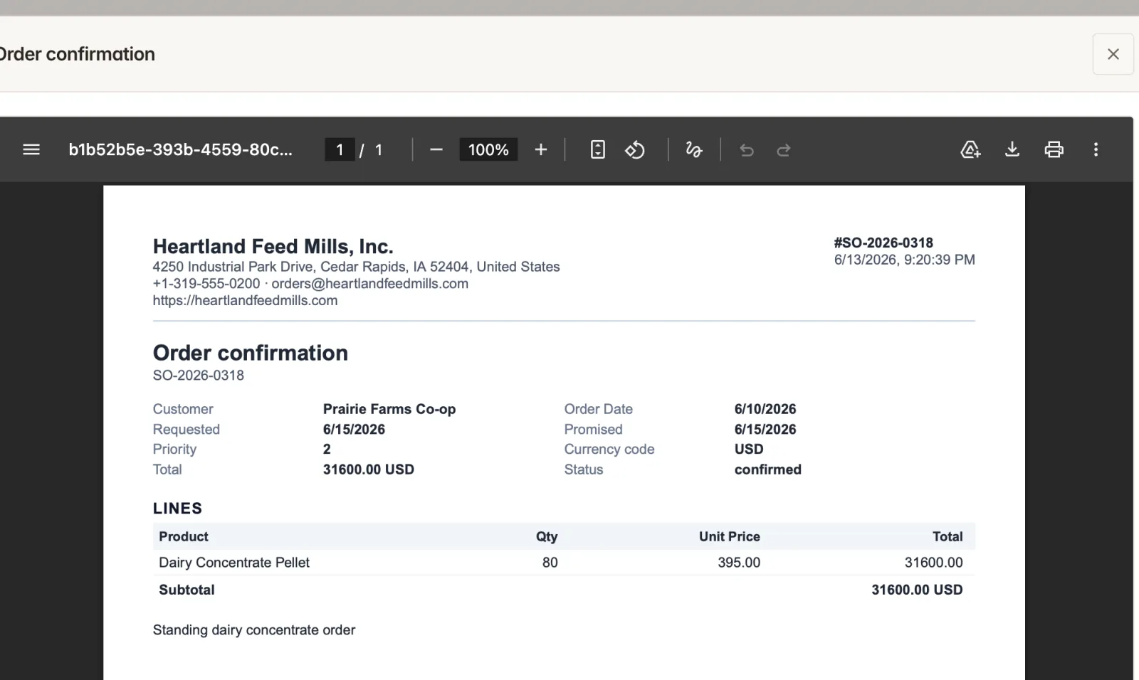 Distribution: Orders to shipments